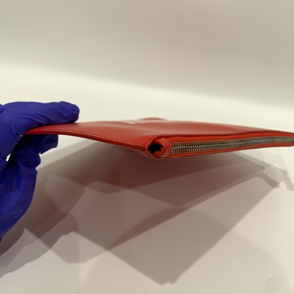 Givenchy Red Pochette Clutch Sku#85560 (Gently used, color fading) - Picture 5 of 11